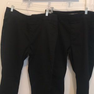 HIGHWAISTED JEGGINGS BUNDLE SIZE 16 BLACK